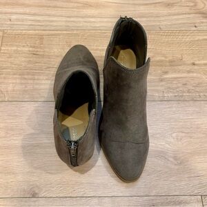 Express - Gray/Taupe Suede Ankle Boots